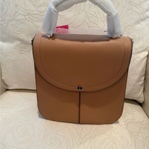 Kate Spade New York Elegant Tan Leather Handbag